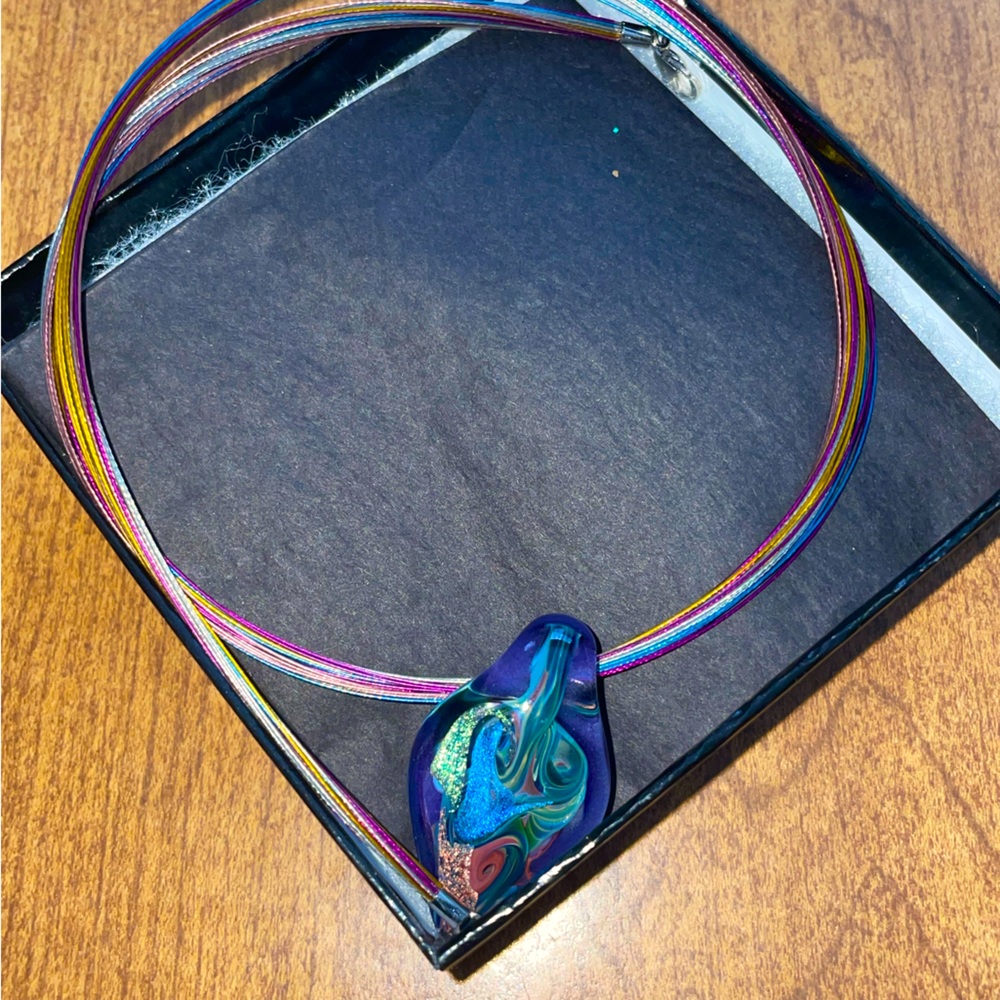 Glass Mango Maui Necklace